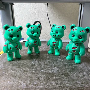 Zombie Bear Fidget | 3D Printed Halloween Fidget Toy - Picture 1 of 8