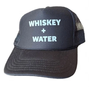 Truckermütze Kappe WHISKEY UND WASSER BLAU VOGEL HARDWATER SCHWARZ - Bild 1 von 4