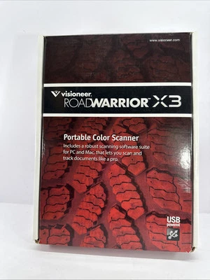 Visioneer✨RoadWarrior X3✨Portable Color Scanner for PC and Mac✨New - Image 1 of 4