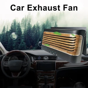 Auto Window Air Vent Cooling Fan Solar Powered Car Cooler Exhaust Ventilation - Picture 1 of 14