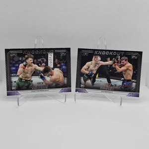 2024 Topps UFC Knockout Rookie Lot Jack Jenkins #84 Jake Hadley #64 - Picture 1 of 2
