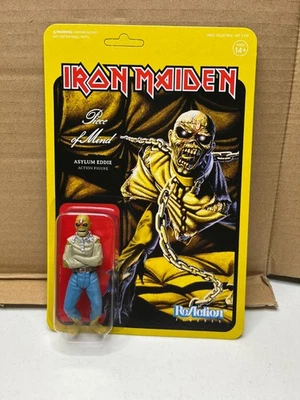 Boneco de ação Super7 ReAction Iron Maiden Piece Of Mind Asylum Eddie 3,75” novo - Imagem 1 de 2