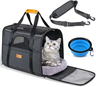 Strapazierfähige Falt-Tasche für Katzen und kleine Hunde – optimal für Reisen - Bild 1 von 4