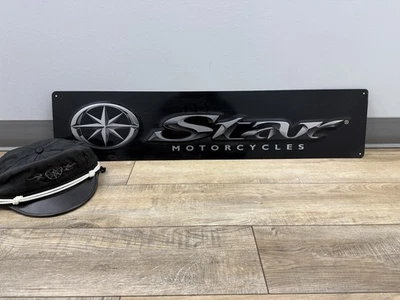 Letrero y sombrero vintage V-Star moto Yamaha Foto 1 de 4