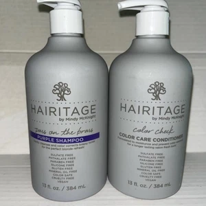 Hairitage Pass On The Brass Purple Shampoo & Color Check Conditioner je 13 Oz. - Bild 1 von 3