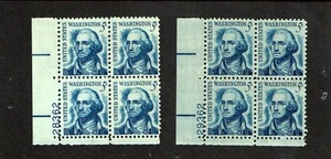 1965-81 U.S PROMINENT AMERICAN 5c WASHINGTON LOT OF 2 Sc#1283/3a M/NH/OG NOTE! - Picture 1 of 1