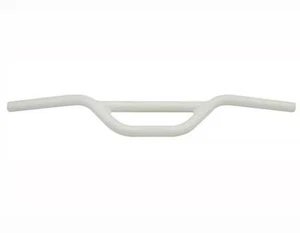 BMX Bicycle Handlebar Steel 22.2mm White fixie cruiser mountain bike 3"rise - Picture 1 of 1