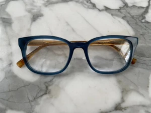 WARBY PARKER BECKER 8351 53-19-145 BLAU BERNSTEIN BRILLENGESTELL NEU - Bild 1 von 5