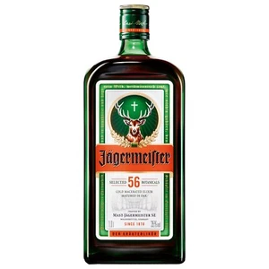 JAGERMEISTER 1l / 1000ml - Hecho en ALEMANIA - BOTELLA DE VIDRIO VACÍA - Imagen 1 de 1
