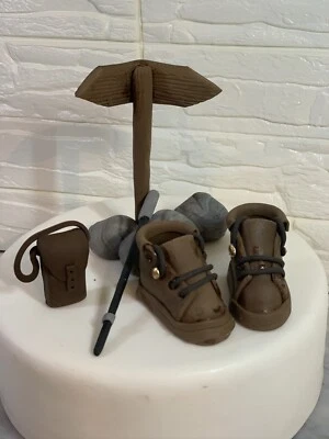 CAKE TOPPERS GALORE EDIBLE WALKING HIKING CAKE TOPPER CAKE DECORATING BIRTHDAY GIFT CLIMBING