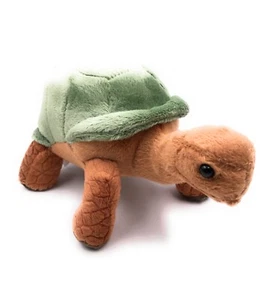 Plush Stuffed Animal Fabric Animal Tortoise Green Braun 20 CM - Picture 1 of 3