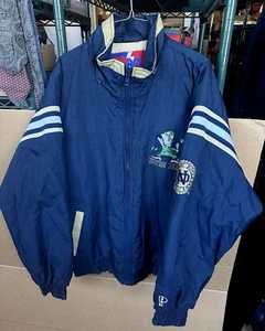 Vintage Notre Dame Fighting Irish Puffer Jacket Men's Large Pro Player - Picture 1 of 11