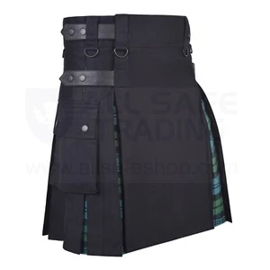 Falda escocesa híbrida para mujer - Elegante falda escocesa para mujer con cierre ajustable - Imagen 1 de 24