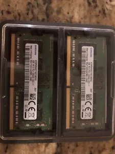 2x Samsung 4GB M471A5244CB0-CWE 1Rx16 PC4- 3200AA Laptop Memory RAM Non-ECC - Afbeelding 1 van 3