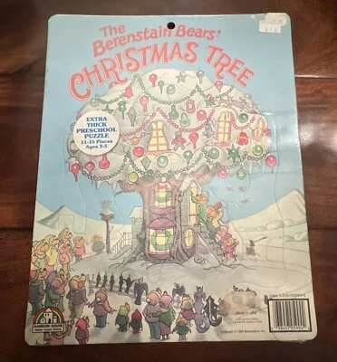 VTG 1980 Random House The Berenstain Bears Christmas Tree Puzzle Sealed New - Image 1 of 4