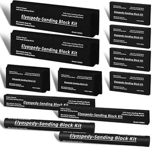 Kit Blocco Levigatura 12 PC - Kit Carrozzeria Auto,Automotive Nero - Foto 1 di 7