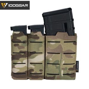 IDOGEAR Tactical Triple Mag Pouch Mag Carrier 9 mm 5.56 Molle Pouch Militär Camo - Bild 1 von 25