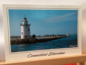 Saybrook Breakwater Lighthouse: Old Saybrook, CT - Vintage Postcard - Picture 1 of 3