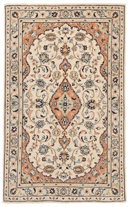 Kashan Alfombra Persa Hecha a Mano 159x96 cm-Fine, Oriente, Carpet, Manta, Beige - Imagen 1 de 9