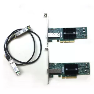 LOT OF 2 MNPA19-XTR 10GB Mellanox ConnectX-2 10Gbe 3m SFP+ Cable Network Card - Picture 1 of 6