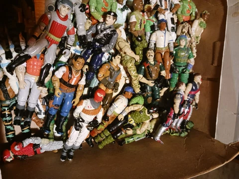 Cobra Gi Joe Figure Lot 3 random Figures Loose 1980s and 1990's ARAH Cover