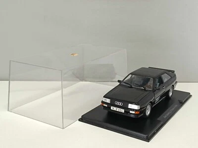 Audi Quattro 2.li Turbo 4 Nero Black 1986 Edicola Leo Models 1:24 Usato + Teca - Immagine 1 di 4