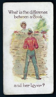 WILLS - CONUNDRUMS (WITH CLAUSE) - #16 WHAT IS THE DIFFERENCE BETWEEN A COOK - Image 1 of 2