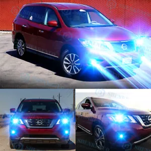For Nissan Pathfinder 2013-2016 - 6X LED Headlight Hi/Lo + Fog Light Bulbs 8000K - Picture 1 of 15