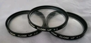 PRO 55mm Diameter Set of 3 Coated Macro Close-up Lens Filters +1, +2,+3 - Picture 1 of 6