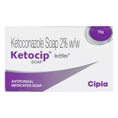 2 X Keto Cip Antifungal Soap 75grams each Treats Fungal Infection Of the Skin