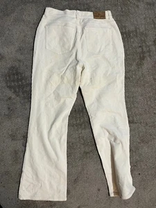 Lauren Ralph Lauren Jeans Women’s Size 8P Corduroy Pants Petite Ivory Cream - Picture 1 of 8