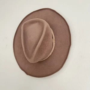 Sombrero de fieltro Gladys Tamez Millinery bronceado hecho en Los Ángeles vaquero occidental boho chic - Imagen 1 de 14