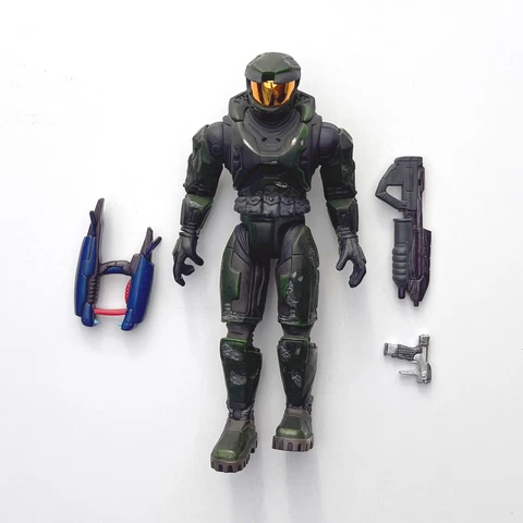 HALO 1 Master Chief, Battle Damaged, 7.5 in Figure, Joyride, Bungie, Microsoft Cover