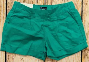 Girls Sz XS Linen Shorts Peacock Blue Pockets NWT GAP Kids - 373031 - Picture 1 of 2