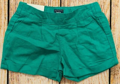 Girls Sz XS Linen Shorts Peacock Blue Pockets NWT GAP Kids - 373031 - Image 1 of 2