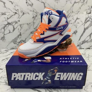 Men’s PATRICK EWING SPORT LITE X QUEENS White | Royal | Orange Sneakers NWT - Picture 1 of 7