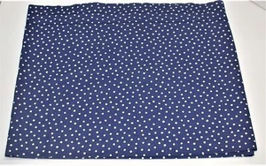 Cotton Blend Valance ~ Navy Blue & White Polka Dot ~ 18.5" Long x 88" Wide  - Picture 1 of 1
