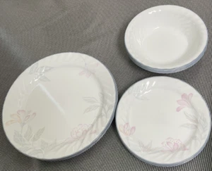 Corelle Pink Trio 10 piezas-3 platos de cena y 4 platos de postre, y 3 cuencos de cereales, . ¡EXCELENTE! U5 - Imagen 1 de 3