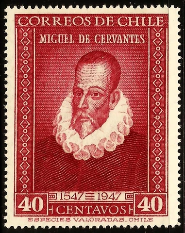CHILE, MIGUEL DE CERVANTES, 1947, MNH Cover