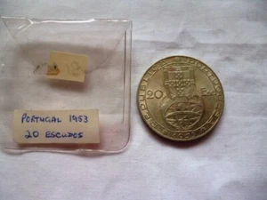 PORTUGAL 20 ESCUDOS 1953 - Picture 1 of 3