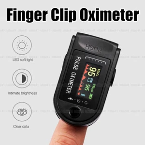 Medical Digital Finger Clip Pulse Oximeter SpO2 Heart Rate Monitor Blood Oxygen - Picture 1 of 12