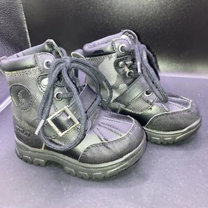 Boys Polo Ralph Lauren Colbey Black Camo Youth Boots Size 6 Youth. - Picture 1 of 9