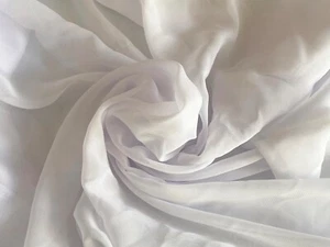Paquete 11 Metros Blanco Premium Tela de Gasa Vestido Costura Suave Tela de Gasa - Imagen 1 de 8
