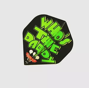 5 SETS OF RUTHLESS "WHO'S THE DADDY" STANDARD DART FLIGHTS - Picture 1 of 2