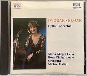 DVORAK ELGAR CELLO CONCERTS KLIEGEL HALASZ CD NAXOS - Picture 1 of 2