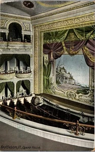 Vintage Vermont VT Postcard Brattleboro Opera House Interior Posted 1907 - Picture 1 of 3