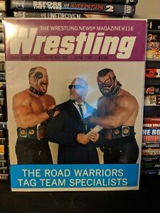 Wrestling News Magazine #116 June 1985 NWA Road Warriors Cover Tag Team Belts