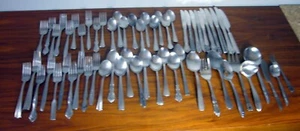 60 Random WEDDING CHURCH Craft Mismatched Stainless Assorted Vintage Flatware - Picture 1 of 8