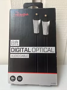 NIP Rocketfish 8' Digital Optical Audio Cable Precise Connection Clear Sound - Picture 1 of 4