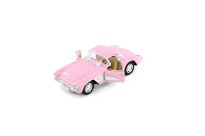 5316D) Chevrolet Corvette Kinsmart 1957 modelo diecast coche de juguete 5"" 1:34 color rosa Foto 1 de 4